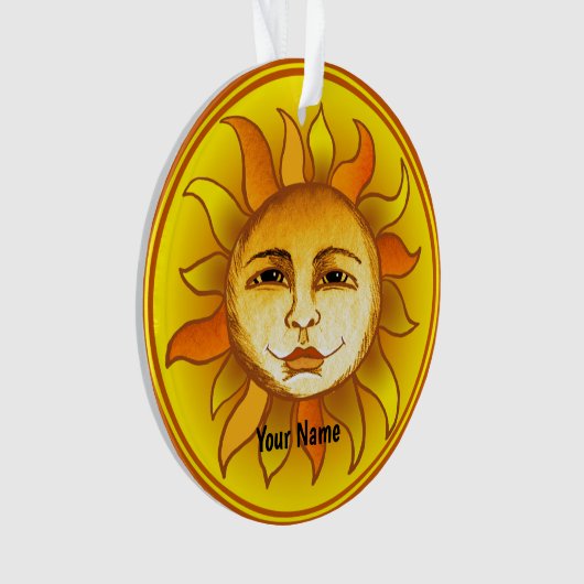 Zachte zon ornament (voorkant)