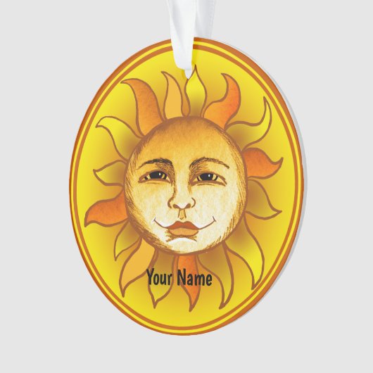 Zachte zon ornament (voorkant)