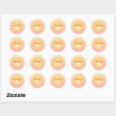 Zachte zon ronde sticker (Vel)