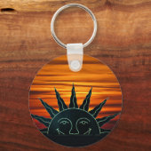 Zachte zon sleutelhanger (Voorkant)