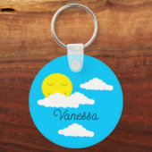 Zachte zon sleutelhanger (Achterkant)