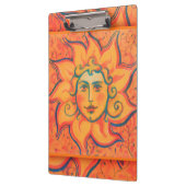 Zachte zon, sprookjeskunst, Oranje geel Klembord (Links)