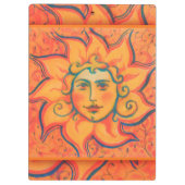 Zachte zon, sprookjeskunst, Oranje geel Klembord (Achterkant)