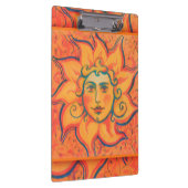 Zachte zon, sprookjeskunst, Oranje geel Klembord (Rechts)