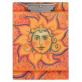 Zachte zon, sprookjeskunst, Oranje geel Klembord (Voorkant)