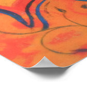 Zachte zon, sprookjeskunst, Oranje geel Poster (Hoek)