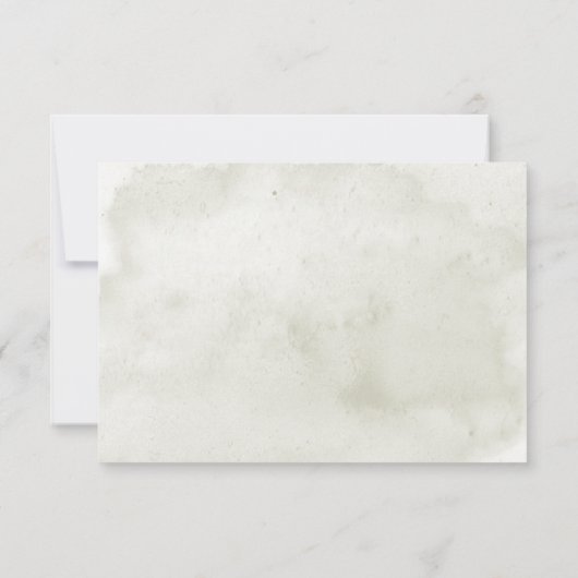 Zachte Zonnebloemen Boho Hart Bruiloft Drie Diner RSVP Kaartje (Achterkant)