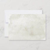 Zachte Zonnebloemen Boho Hart Bruiloft Drie Diner RSVP Kaartje (Achterkant)