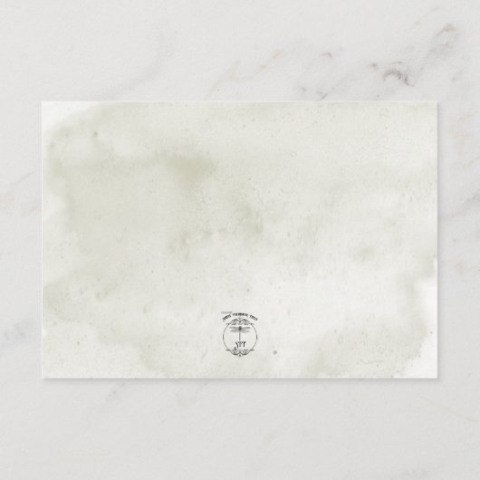 Zachte Zonnebloemen Boho Hart Huwelijksreceptie Informatiekaartje (Achterkant)