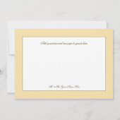 Zachte zonnebloemen bruiloft bedankkaart (Achterkant)