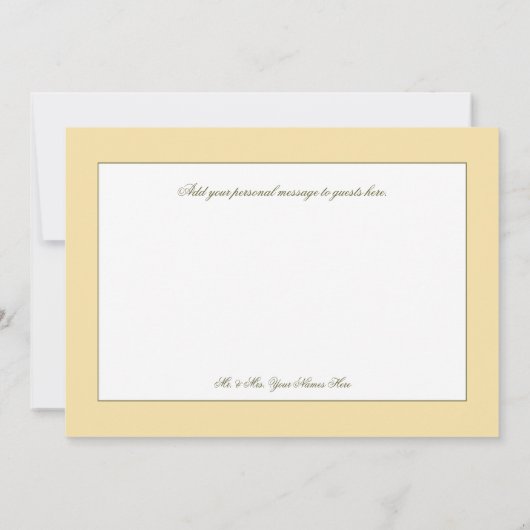 Zachte zonnebloemen bruiloft bedankkaart (Achterkant)