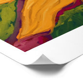 Zachte zonnebloemen poster (Hoek)