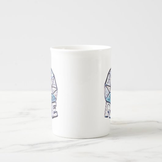 Zachte Zonnehelling ~ Het opsplitsen Bericht Grafi Porselein Kop (Voorkant)