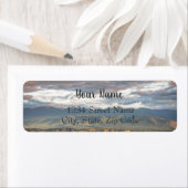 Zachte zonsondergang Adresetiketten Etiket (Insitu)