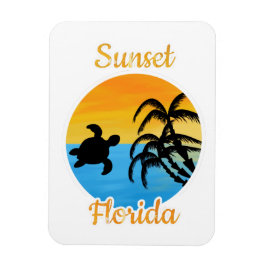 Zachte zonsondergang in Florida Magneet