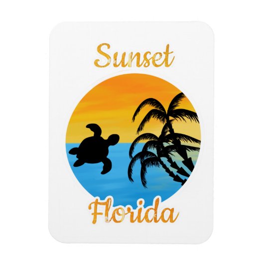 Zachte zonsondergang in Florida Magneet (Verticaal)