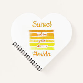 Zachte zonsondergang in Florida Notitieboek