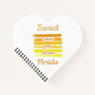 Zachte zonsondergang in Florida Notitieboek
