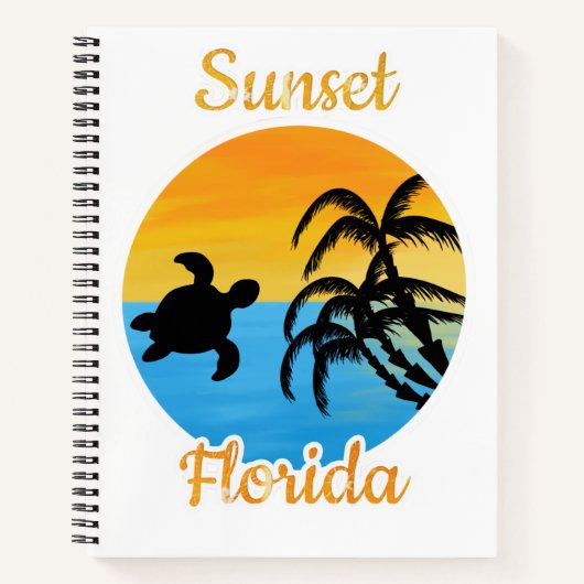 Zachte zonsondergang in Florida Notitieboek (Voorkant)