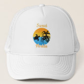 Zachte zonsondergang in Florida Trucker Pet (Voorkant)