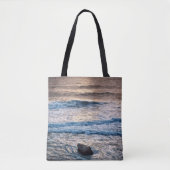 Zachte Zonsondergang op het Strand Tote Bag (Voorkant)
