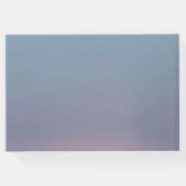 Zachte zonsopgang in liefdevolle geheugenfoto gastenboek (Achterkant)