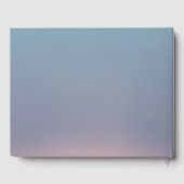 Zachte zonsopgang in liefdevolle herinnering gastenboek (Achterkant)