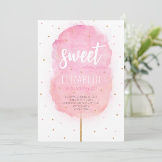 Zachte Zout Zuckerfeest Uitnodiging (Staand voorkant)