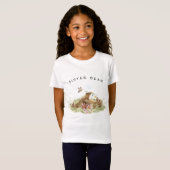 *~* Zachte zuster Beer Smelling Flower Grass T-shirt (Voorkant volledig)