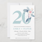 ZACHTE ZWART BLAUWVLOEISTOF, 20E JAAR JUBILEUM KAART (Voorkant)