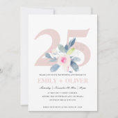 ZACHTE ZWART BLAUWVLOEISTOF, 25 JAAR JUBILEUM KAART (Voorkant)