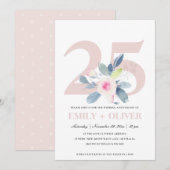 ZACHTE ZWART BLAUWVLOEISTOF, 25 JAAR JUBILEUM KAART (Voorkant / Achterkant)