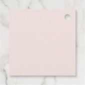 ZACHTE ZWART BLORAAL BUNCH WATERVERF WEDDING CHEER BEDANKJES LABELS (Achterkant)