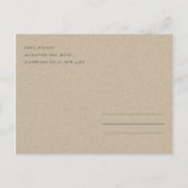 ZACHTE ZWART PEONY FLORAL WATERVERF BEWAREN DE DAT AANKONDIGINGSKAART (Achterkant)