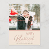 ZACHTE ZWART ROOS PINK CHRISTMAS ZEER GEMARKEERDE  FEESTDAGENKAART (Voorkant)