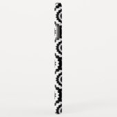 Zachte zwart-wit zigzag cirkelpatroon Case-Mate iPhone case (Achterkant/rechts)