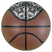 Zachte zwart witte harten patroon basketbal (Rechts)