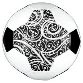 Zachte zwart witte harten patroon voetbal (Gedraaid)