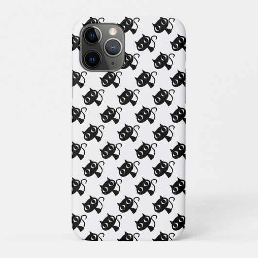 Zachte zwart witte katten patronen Case-Mate iPhone case (Achterkant)