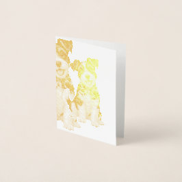 Zachte Zwart-Witte Terrier Stempel Folie Kaarten
