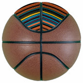 Zachte zwarte blauwe strepen basketbal (Rechts)