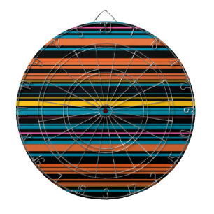 Zachte zwarte blauwe strepen dartbord
