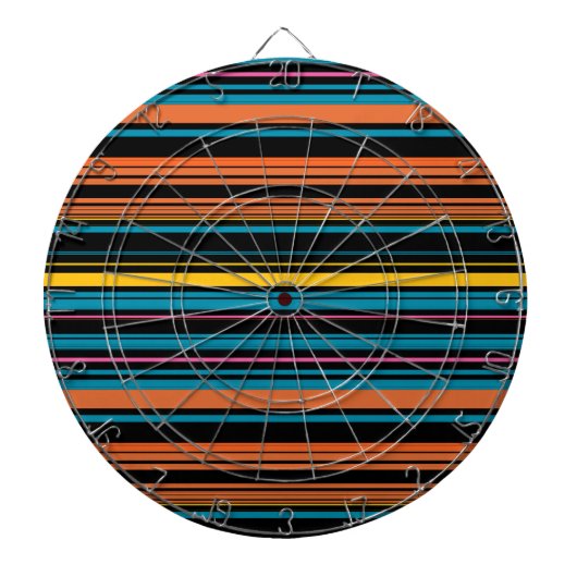 Zachte zwarte blauwe strepen dartbord (Voorkant)