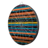 Zachte zwarte blauwe strepen dartbord (Voorkant Rechts)