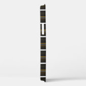 Zachte zwarte gele strepen Case-Mate iPhone case (Achterkant / Rechts)