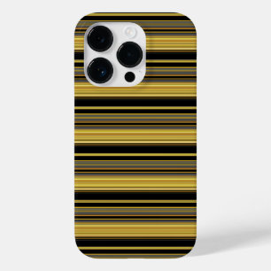 Zachte zwarte gouden strepen Case-Mate iPhone 14 pro hoesje
