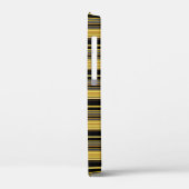 Zachte zwarte gouden strepen Case-Mate iPhone case (Achterkant / Links)