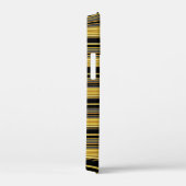 Zachte zwarte gouden strepen Case-Mate iPhone case (Achterkant / Rechts)