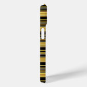 Zachte zwarte gouden strepen Case-Mate iPhone case (Achterkant / Rechts)