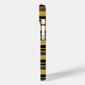 Zachte zwarte gouden strepen Case-Mate iPhone case (Achterkant / Links)